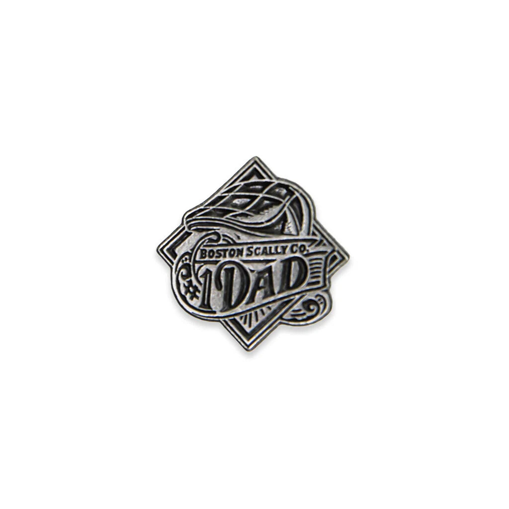 The Dad Silver Cap Pin by Boston Scally Co.