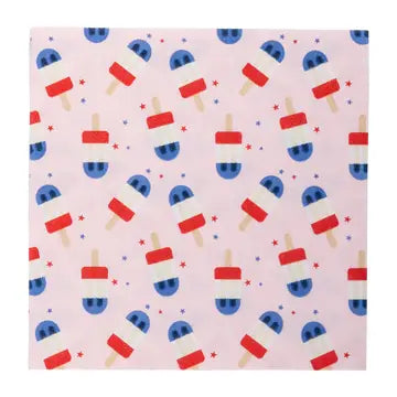 Popsicles Pattern Paper Cocktail Napkin