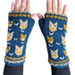 Handmade Knit Fingerless Gloves Cat