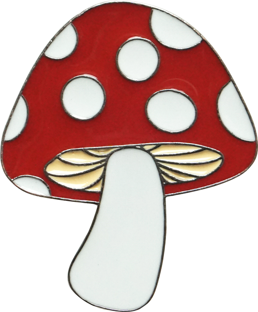 Enamel Pin - Red Cap Spotted Mushroom (Fly Agaric)