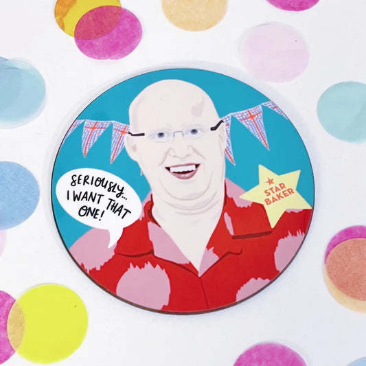 Matt Lucas Bake Off Coaster