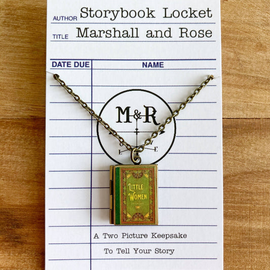 Book Locket Little Women Necklace