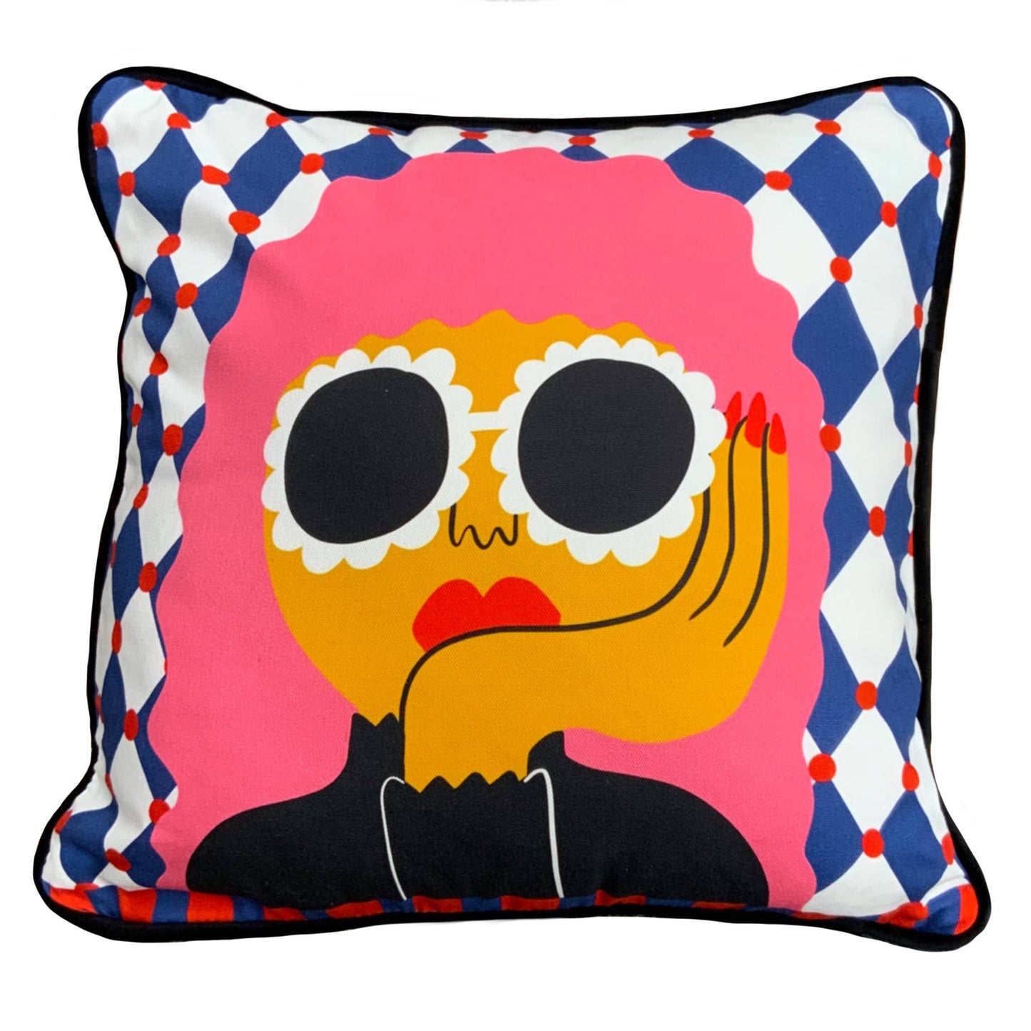 Bubblegum Lady Cushion Cover