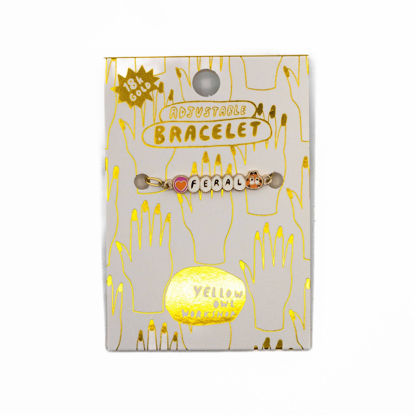 Feral Bracelet - 18k Gold Gilt Enamel Jewelry