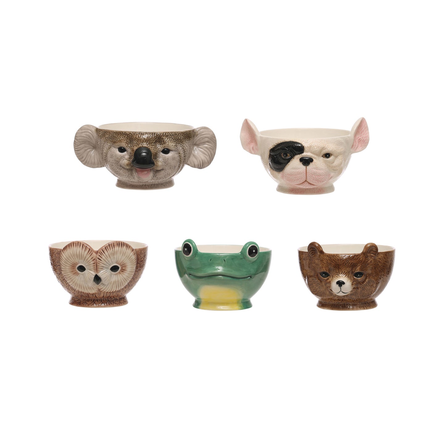 Ceramic Animal Head Shaped Bowl, 5 Styles