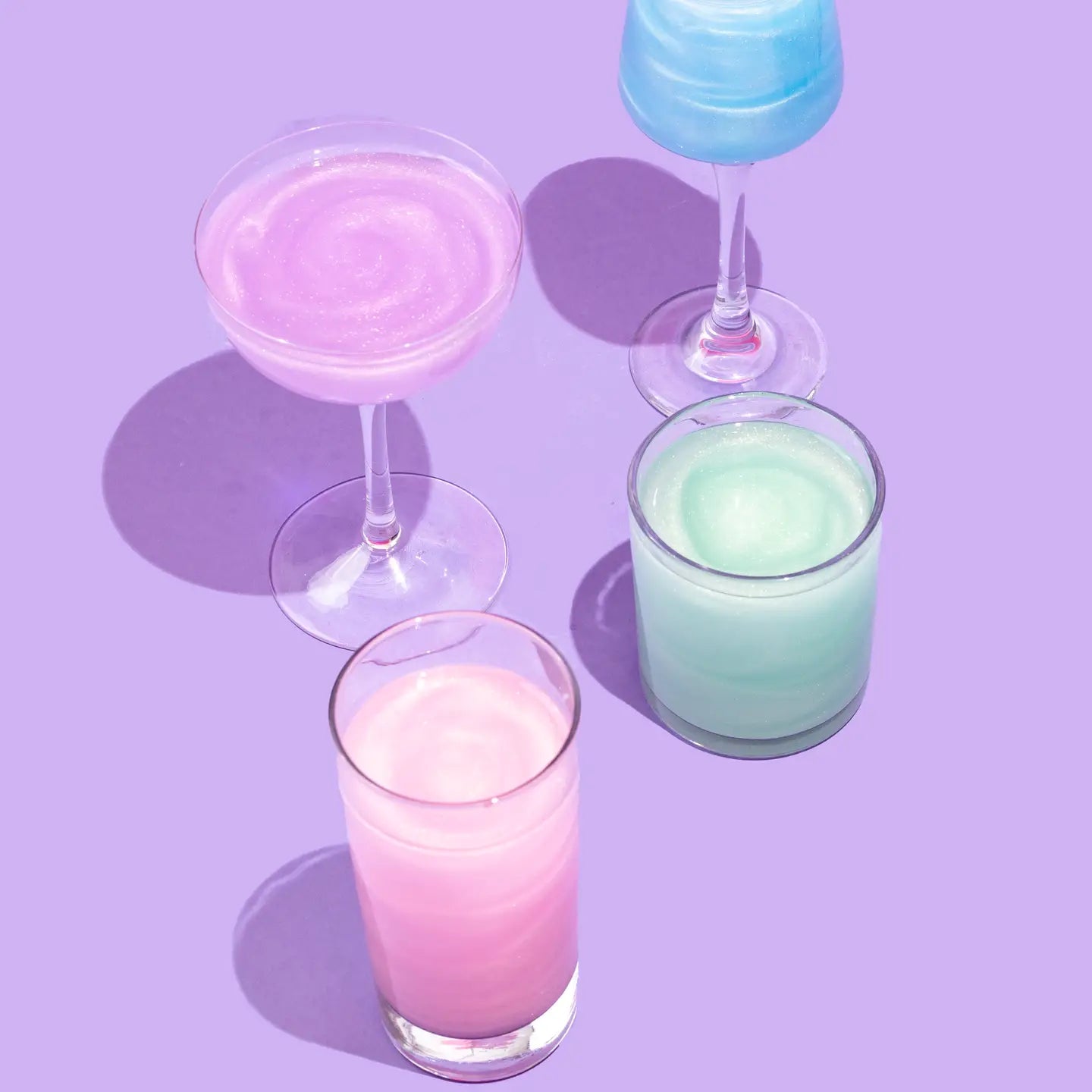 Prism Cotton Candy Glitter Bombs For Drinks