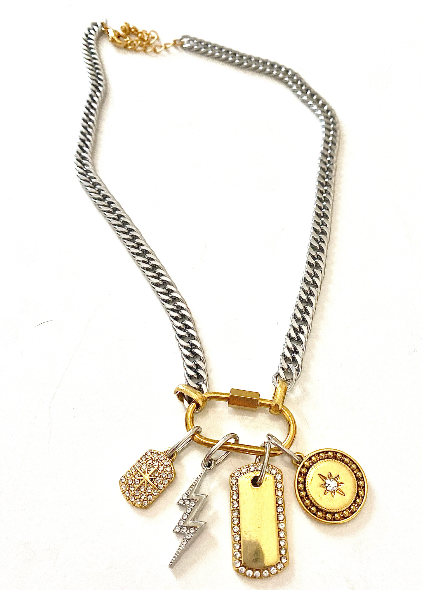 Carabiner Charm Amulet Necklace