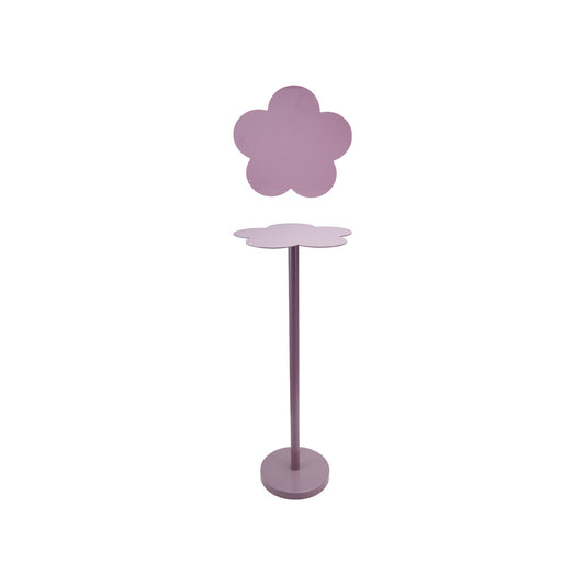 Metal Flower Shaped Martini Table, Lavender Color, KD