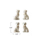 Ceramic Dog Shaped Salt & Pepper Shakers, Set of 2