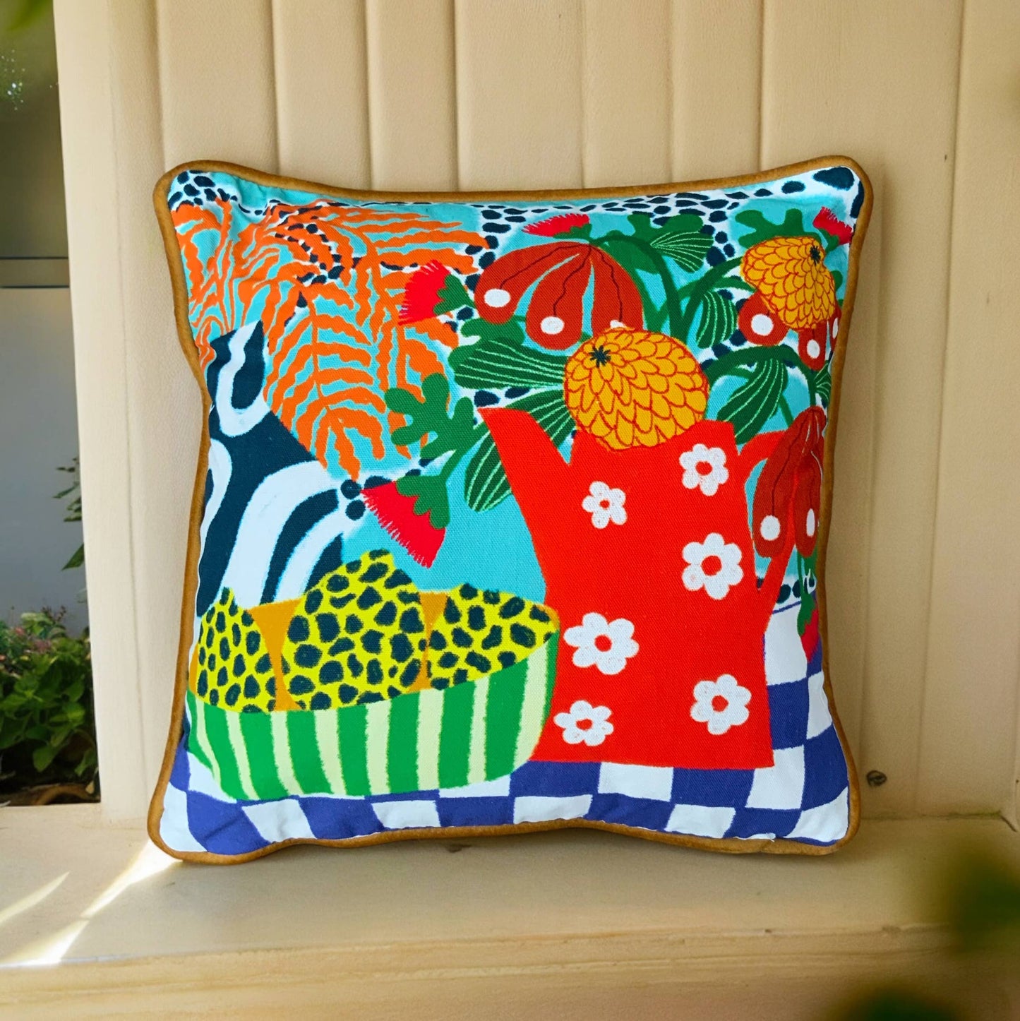 Flower Market Pillow Cover