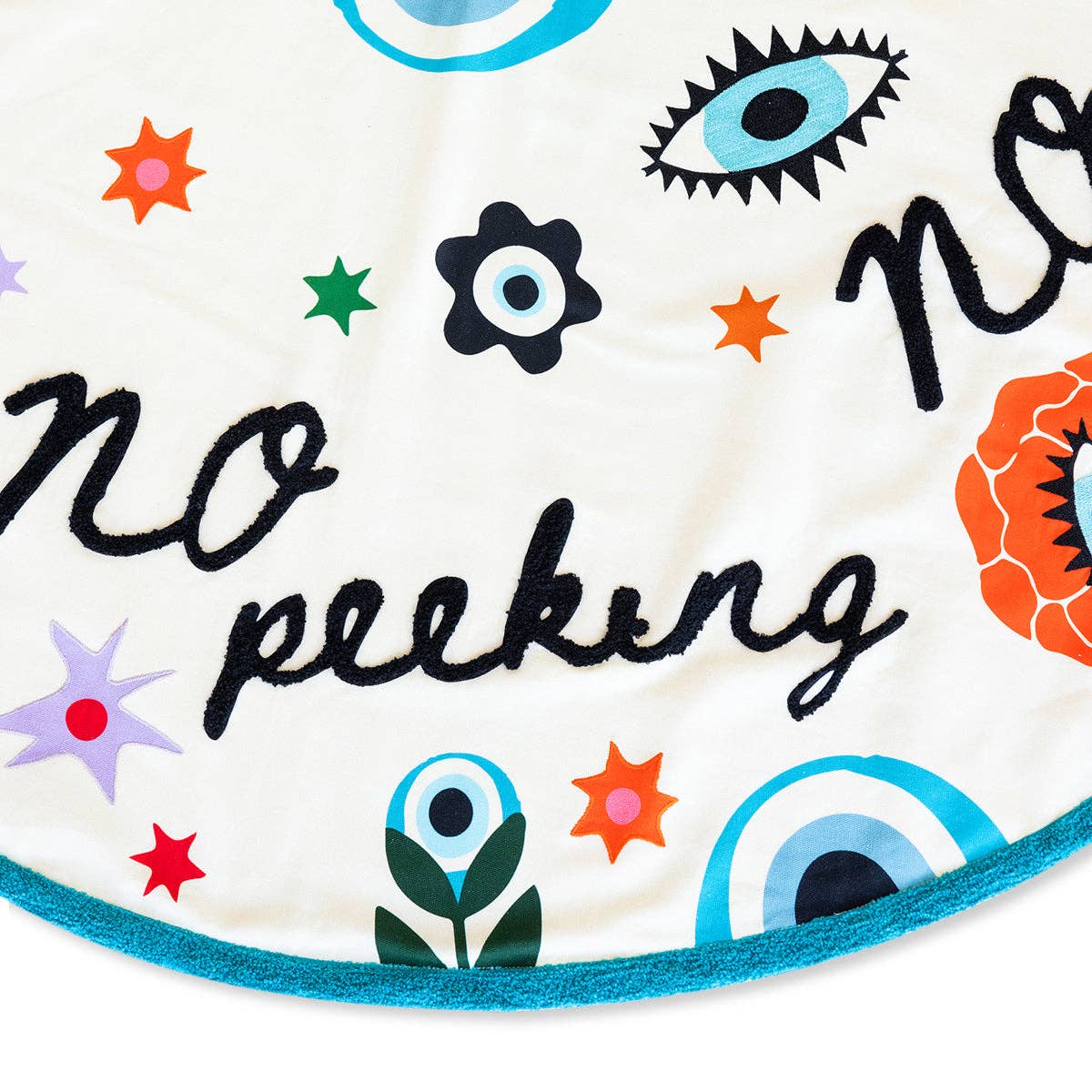 No Peeking Embroidered Tree Skirt