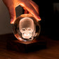 Skull Amber Crystal Light