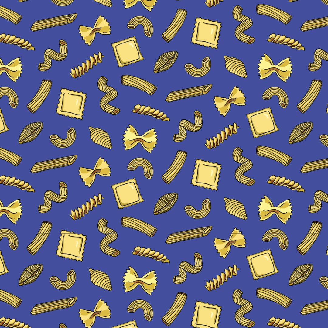 Pasta Shapes Wrapping Paper Roll