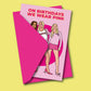 On Birthdays We Wear Pink Mean Girls Greeting Card