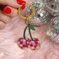 Disco Cherries Enamel Keychain