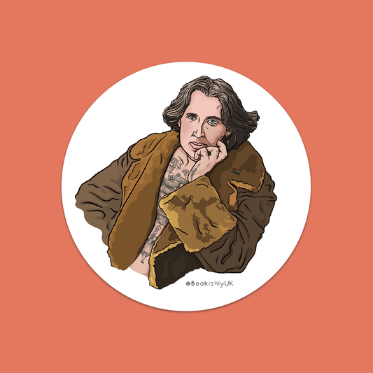 Oscar Wilde With Tattoos Vinyl Laptop Sticker