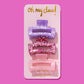 Claw Hair Clip Trio - Pink Confetti