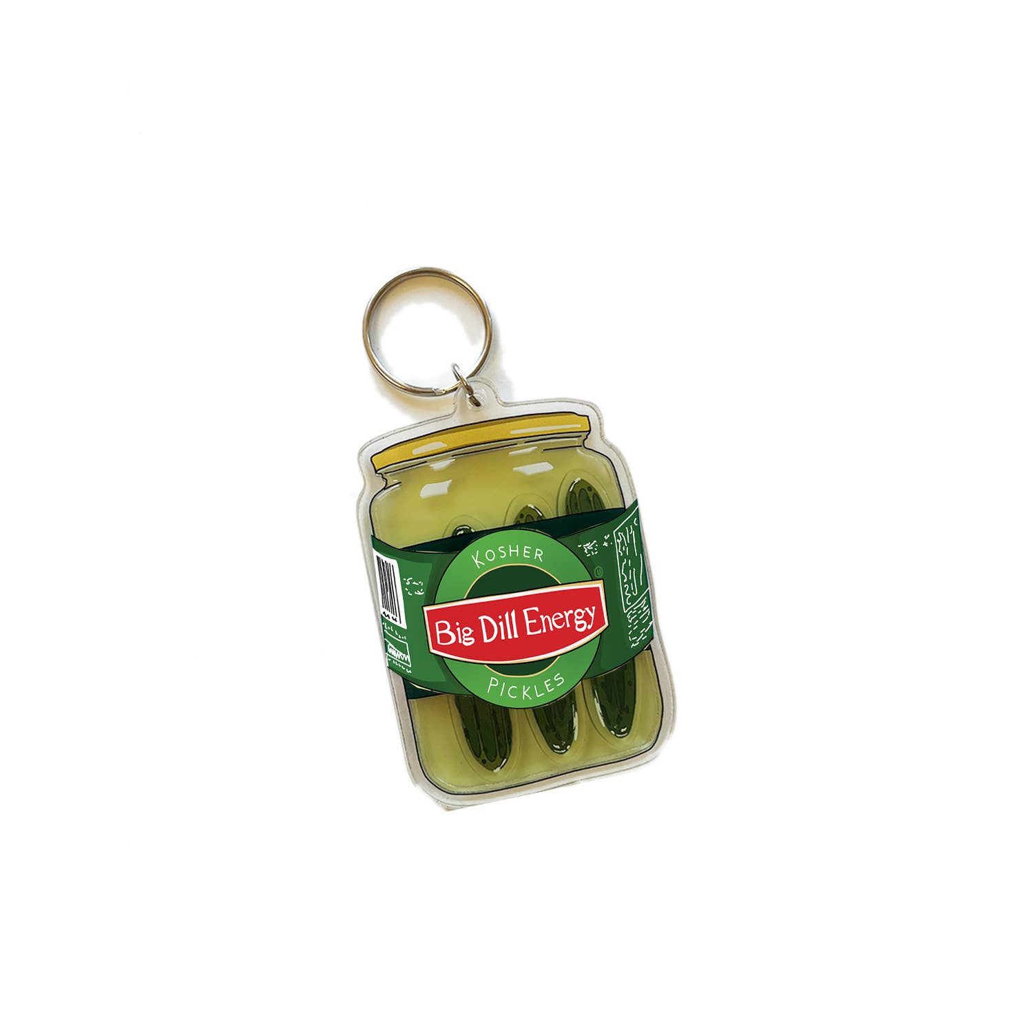 Kosher Dill Pickle Shaker Keychain Funktified