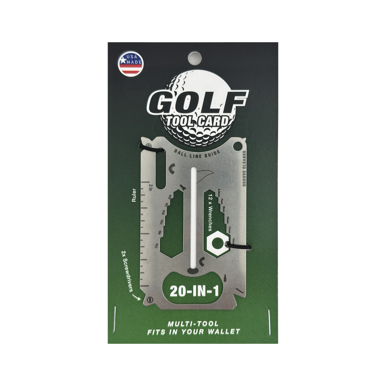 Golf 20-in-1 Credit Card Multi-Tool