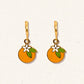 Orange Blossom Huggie Hoop Earrings