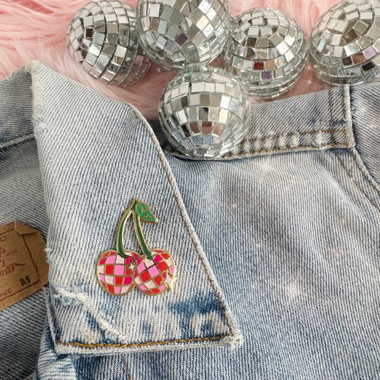 Disco Cherries Enamel Pin