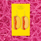 Hot Dog Charm Earrings