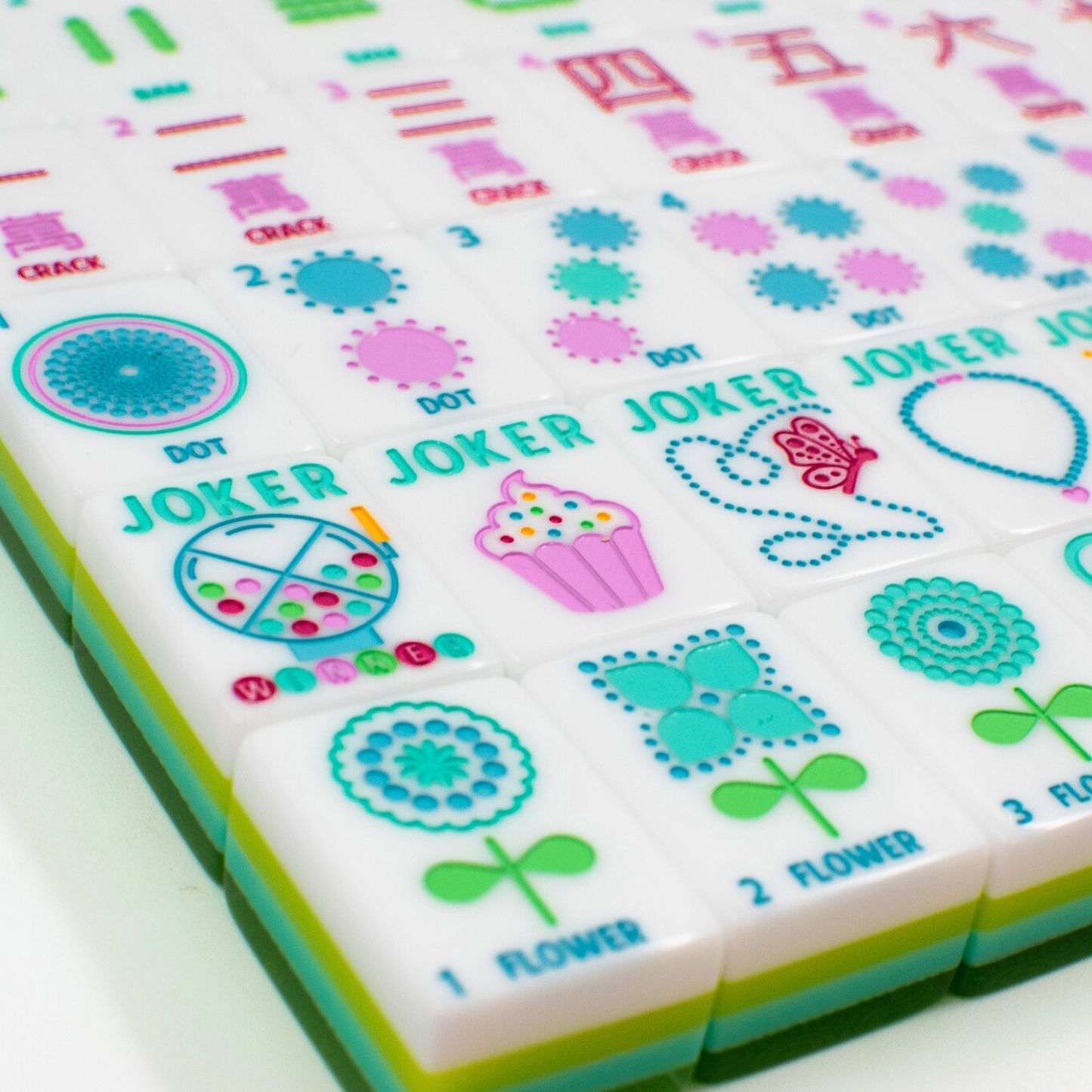 Crystal Confetti Lemon-Lime | Mahjong with a Sprinkle of Color and Joy