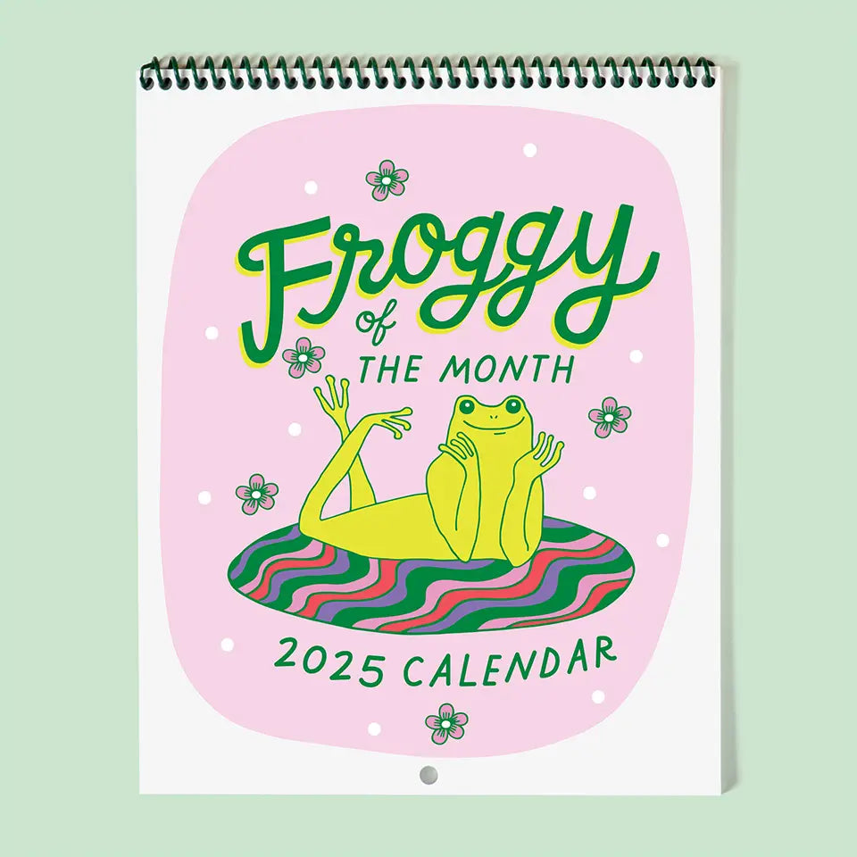 Froggy of the Month 2025 Calendar