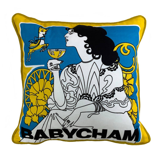 Babycham Cushion Cover - Art Nouveau