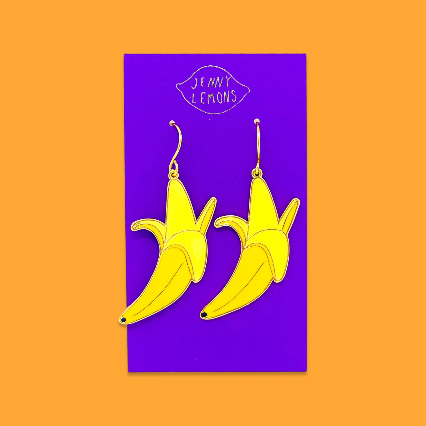 Peeled Banana Earrings