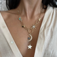 Celestial Coin Charm Hamsa Necklace