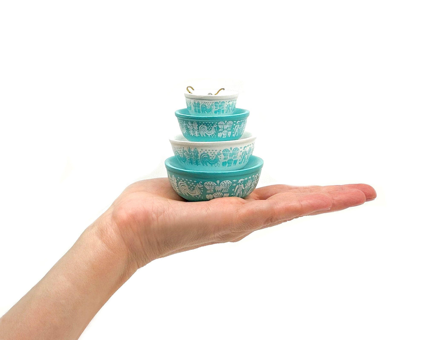 Mini Butterprint Pyrex-Inspired Bowl Ornament
