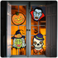 Retro Halloween Heads Cutout Set