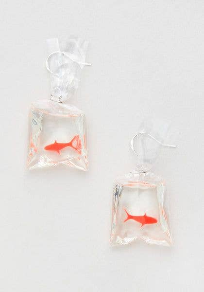 Fish in a Bag Earrings