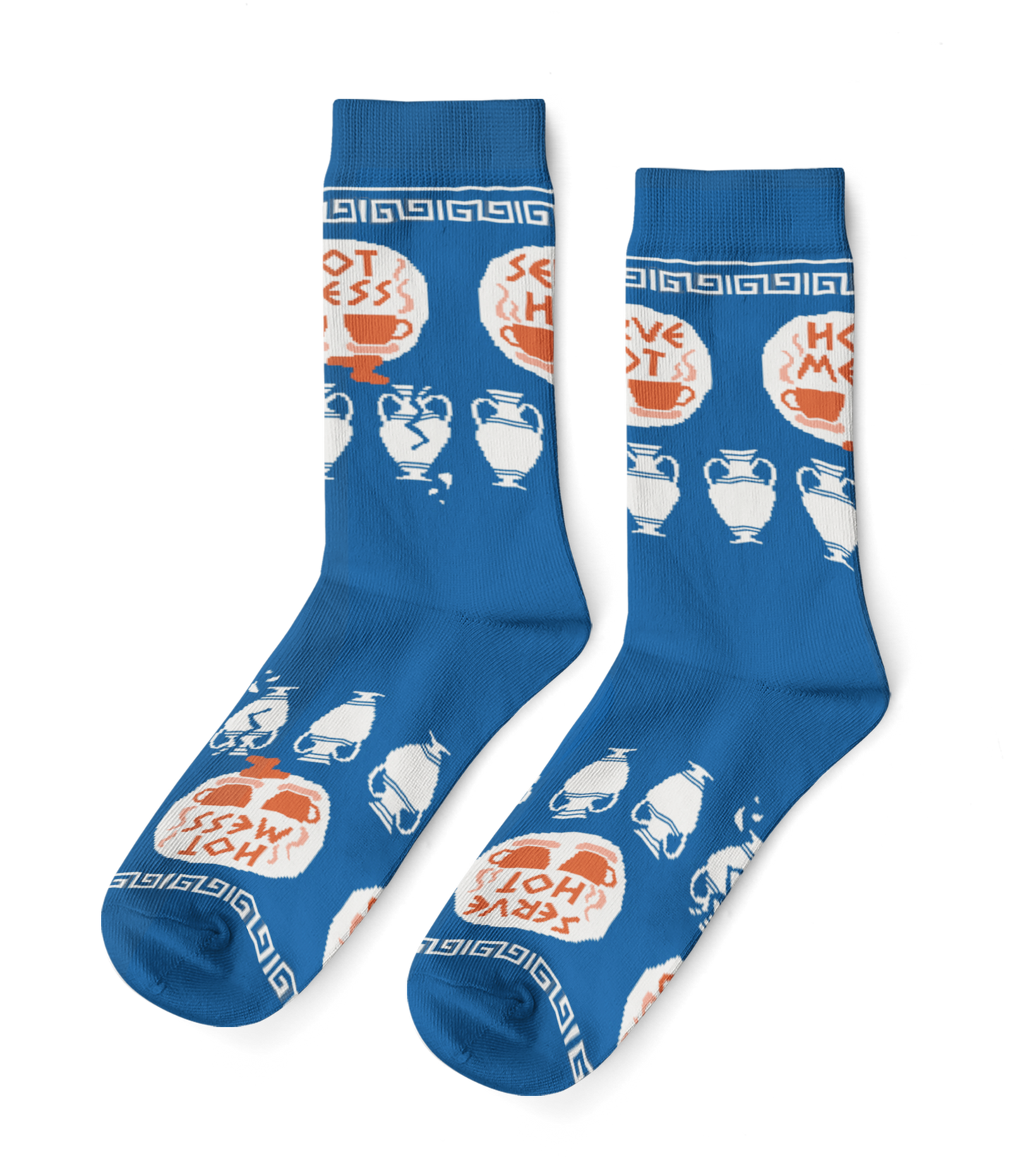 Serve Hot, Hot Mess Small Crew Socks