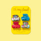 Mini Claw Hair Clips - Colorful Confetti