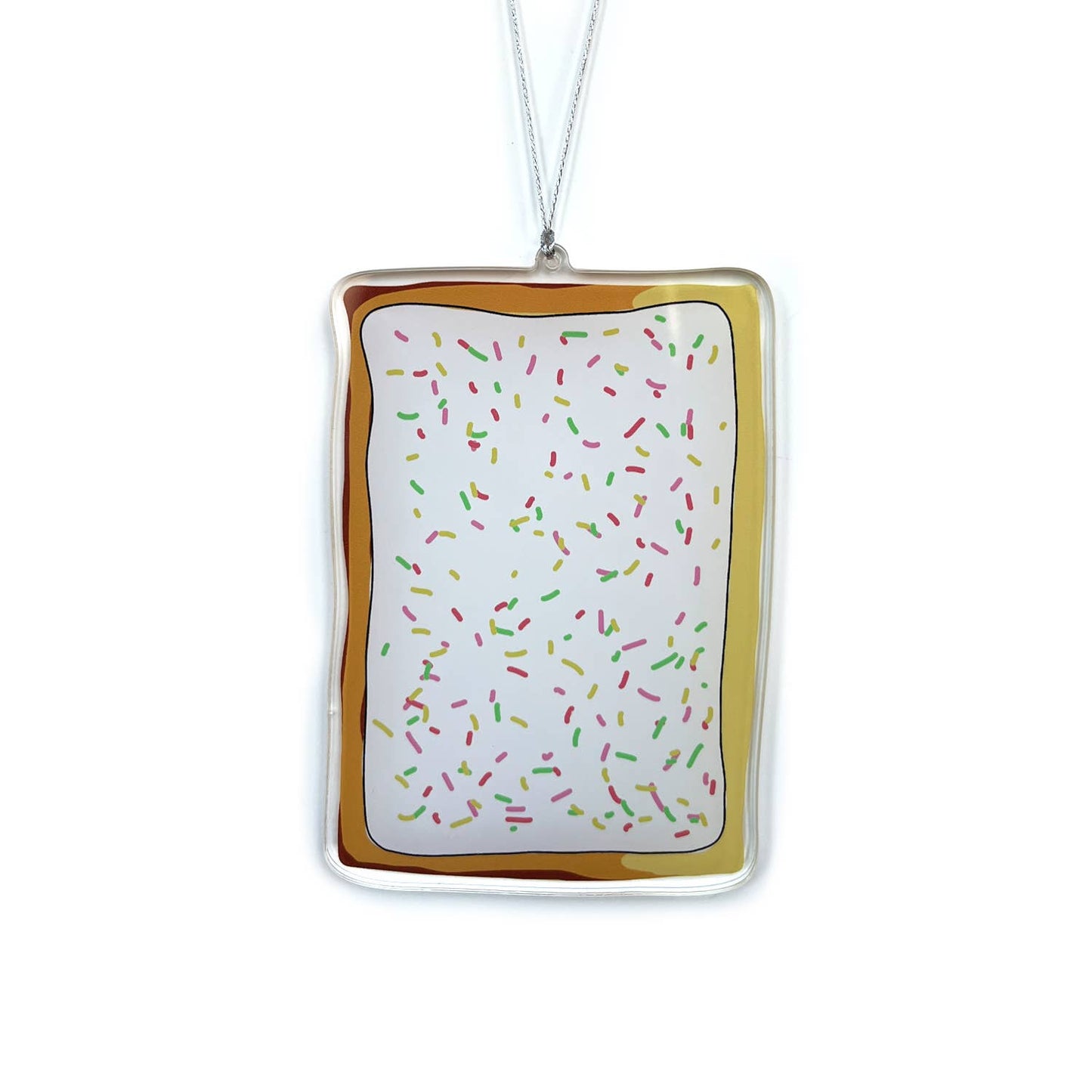 Rainbow Sprinkle Poptart Christmas Ornament