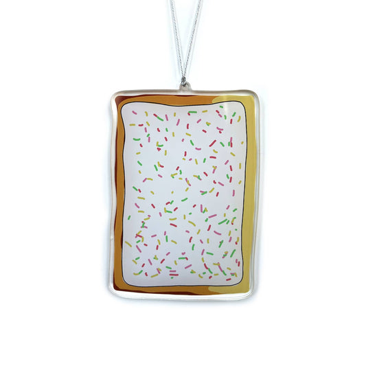 Rainbow Sprinkle Poptart Christmas Ornament
