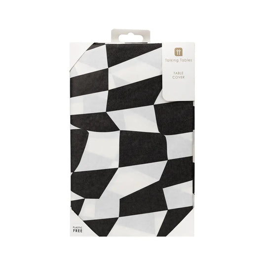 Black & White Check Table Cover