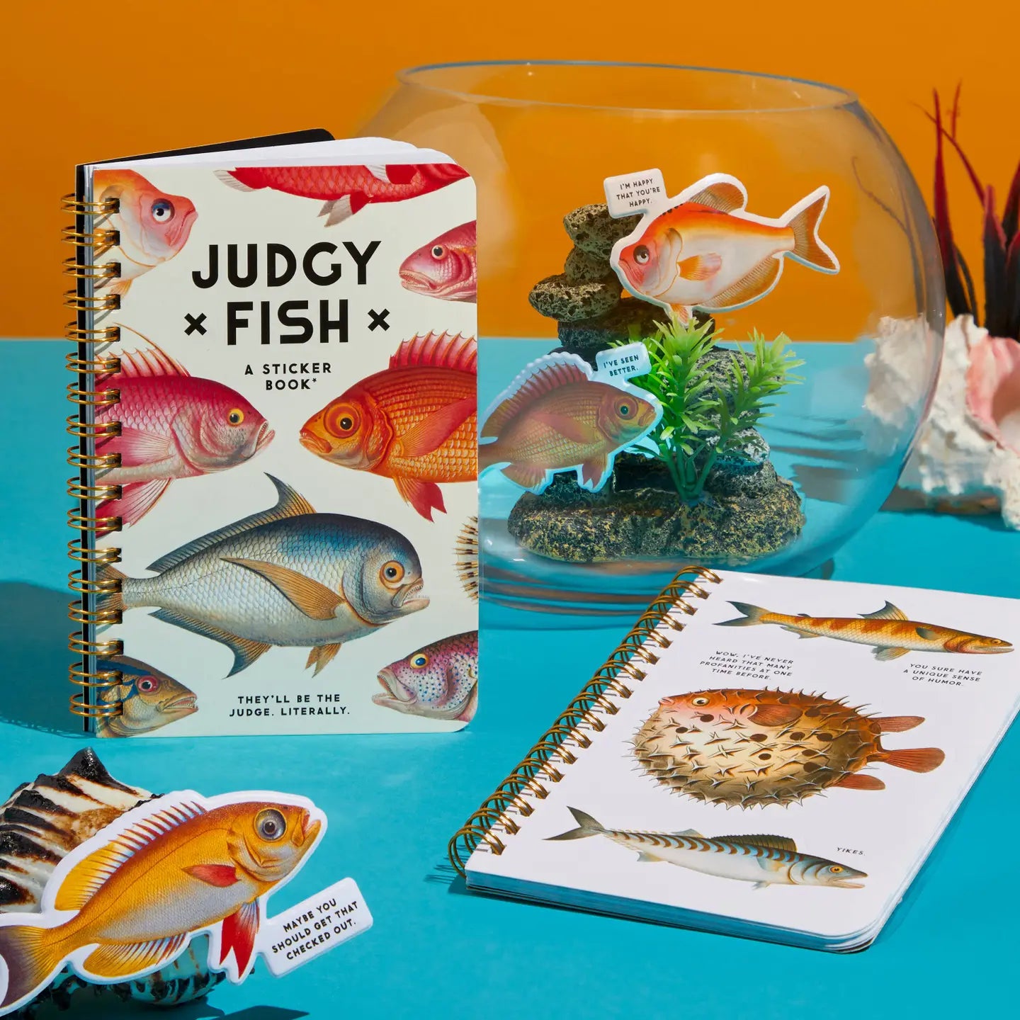 Brass Monkey Judgy Fish Sticker Book