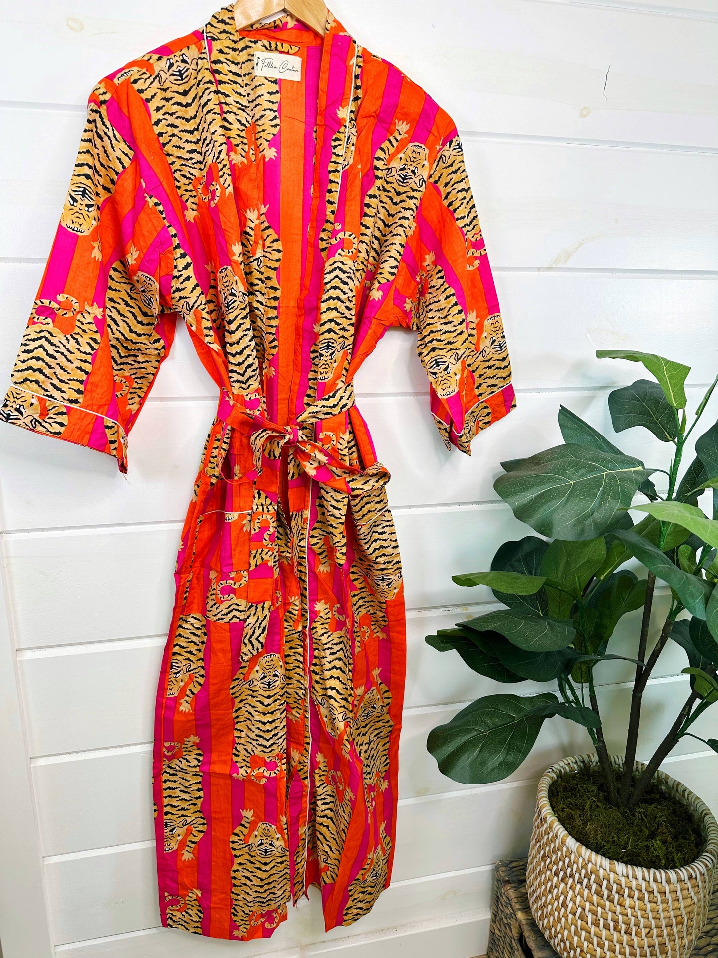 Tiger Print Women's Robe