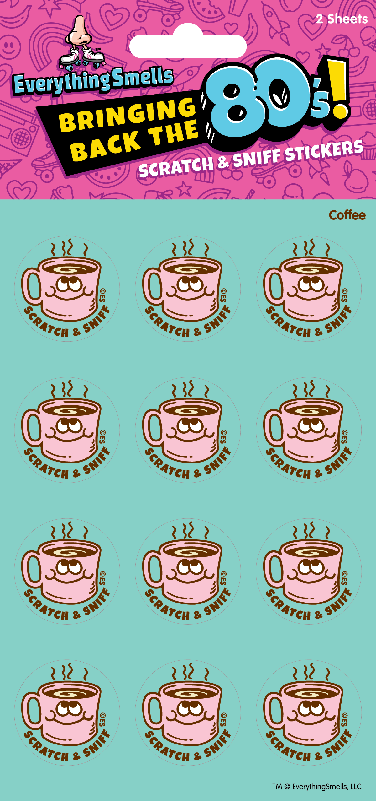 Cup Of Coffee Scratch & Sniff Stickers