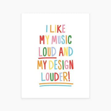 Loud Art Print by Julia Walck