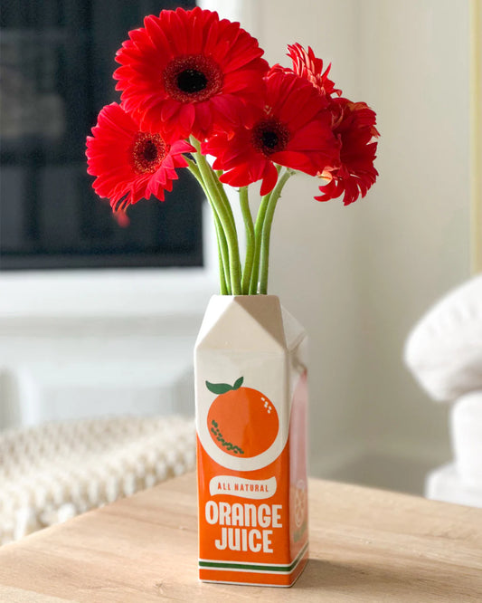 Eclectic Orange Juice Vase