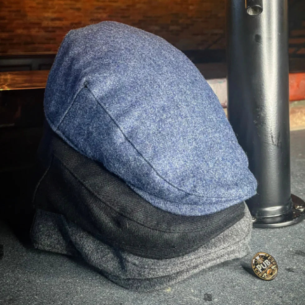 The Pub Cap by Boston Scally Co. (3 Colors - Blue, Black, and Gray)