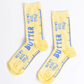 Yellow Owl Fun Socks