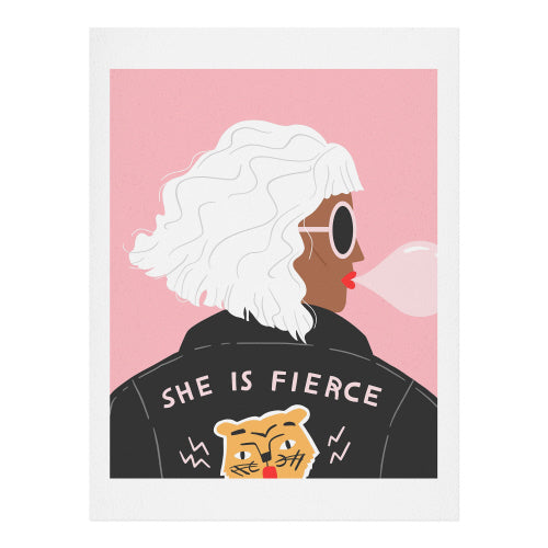 She is Fierce Art Print 16" x 20"