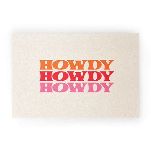 Howdy Welcome Mat Small 20"x30"