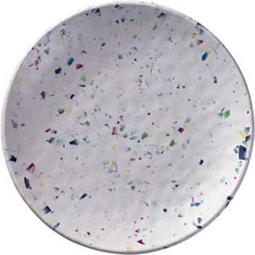 Rainbow Terrazzo Round 9" Salad Plate