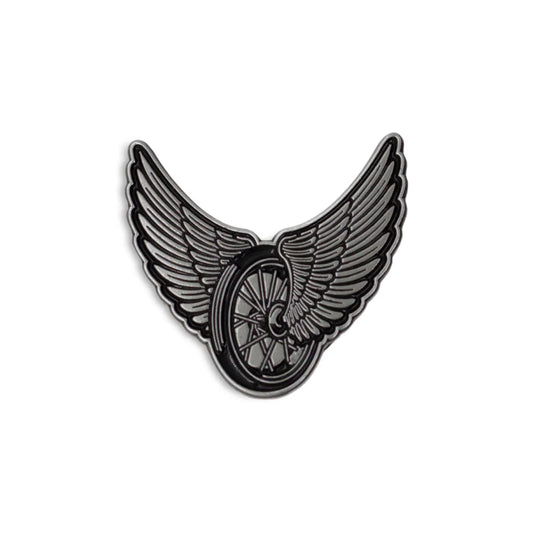 The Wheel Wing Cap Pin by Boston Scally Co.